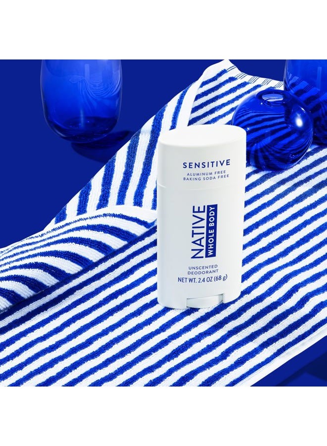 native Whole Body Deodorant Stick Contains Naturally Derived Ingredients, Deodorant for Men and Women | 72 Hour Odor Protection, Aluminum Free with Coconut Oil and Shea Butter | Unscented - Image 4